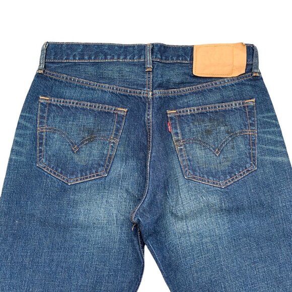 VINTAGE 2002 Levi's Blank Tab Jeans Size 32 Blue - Picture 9 of 10